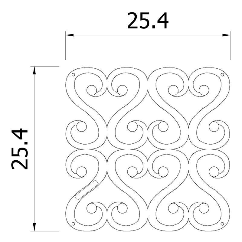 VedoNonVedo Versailles decorative element for furnishing and dividing rooms - transparent blue 3